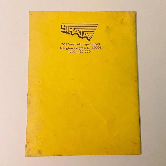 Vintage 1990 Hot Shots Tennis Strata Instruction Arcade Game Manual - Picture 3 of 16